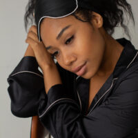 Black sleep eye mask
