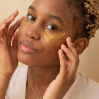 Golden under-eye patches