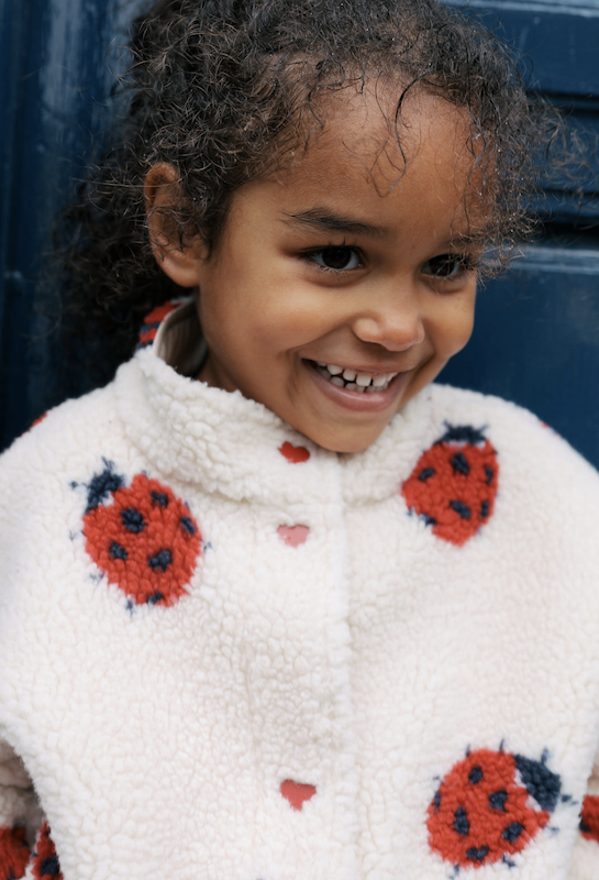 KONGES SLOJD Jody Teddy Jacket Ladybug 2