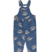 overall race denim