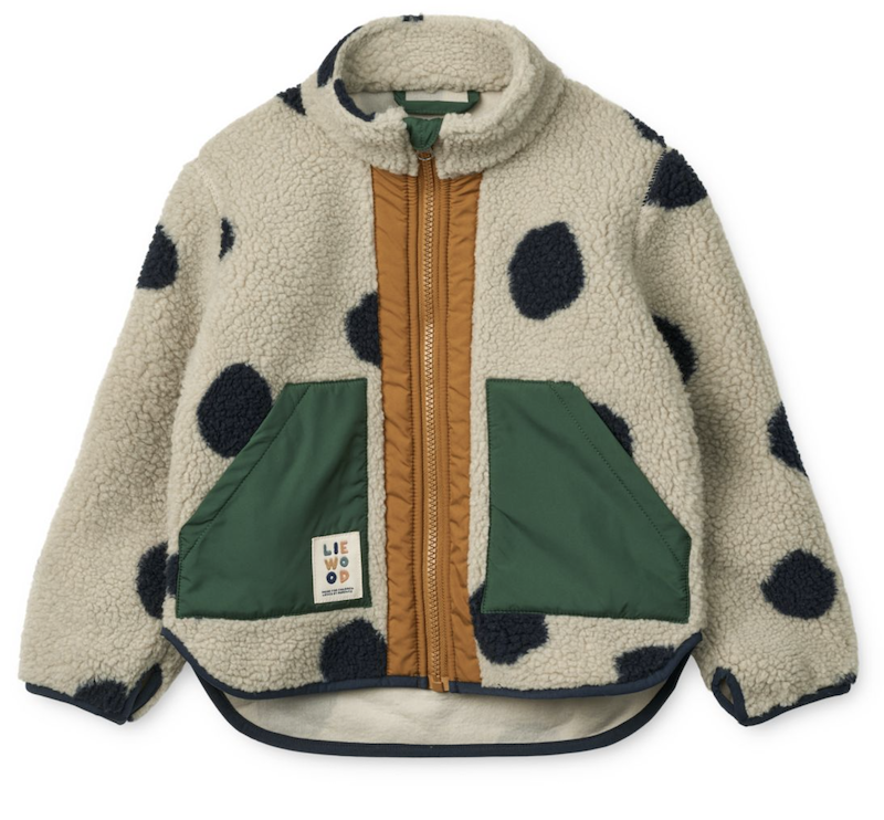 noam pile jacket dots