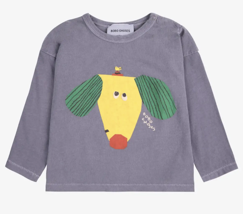 happy dog t shirt navy