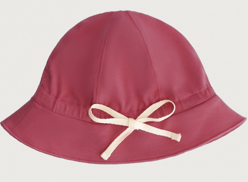 sun hat cherry gray label