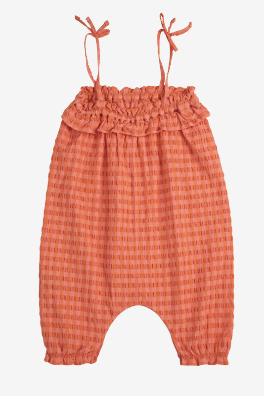 Bobo Choses Vichy woven overall