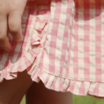 Kim Frill Shorts - Flamingo Plume Check KS