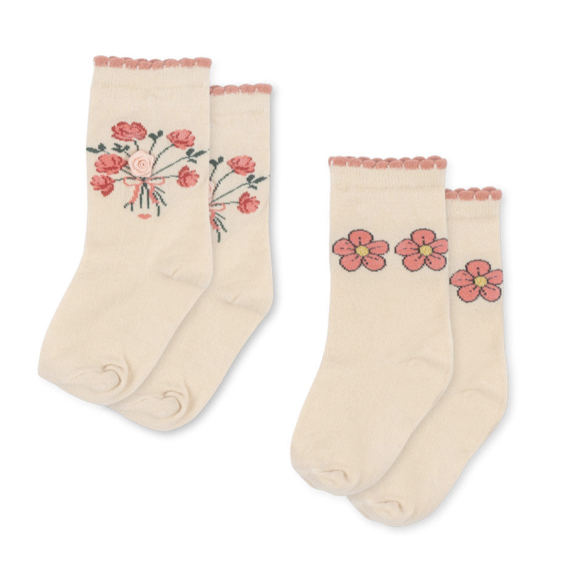 2 Pack Rose Socken - Rose Mix