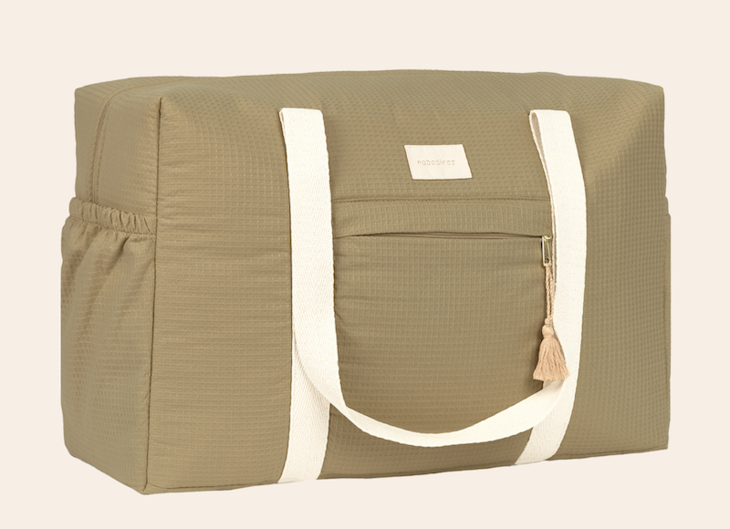 Nobodinoz olive green maternity bag
