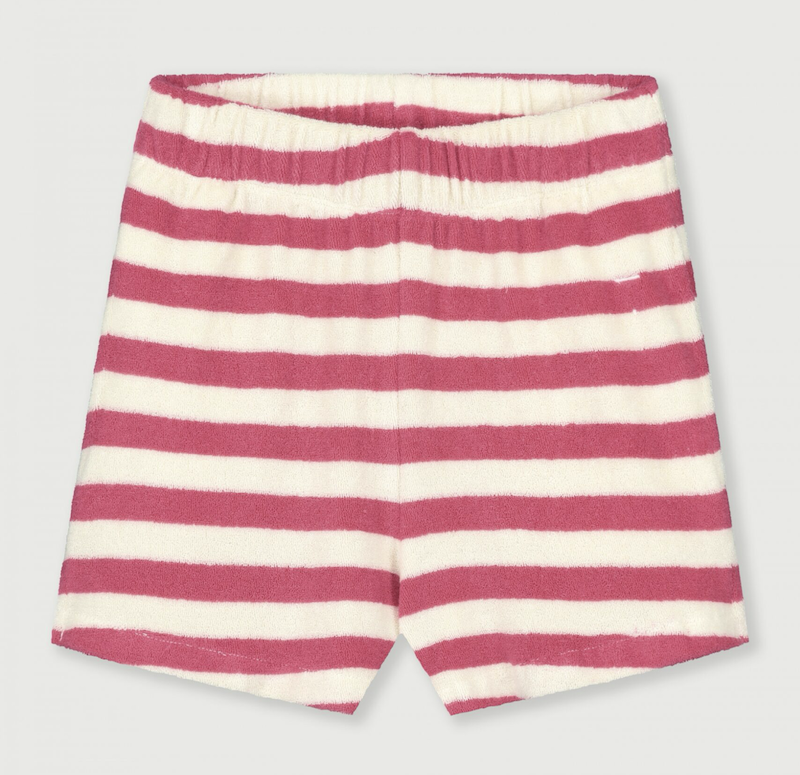 terry shorts cherry cream