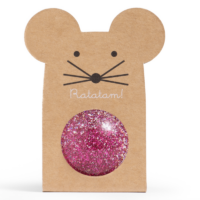 bouncy ball mouse pink