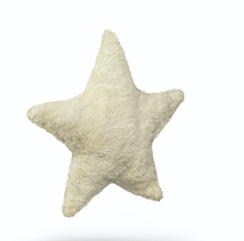 star warming cushion light yellow