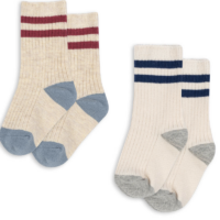 2pack socken off white multi strip