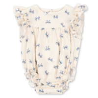 coco romper bow blue