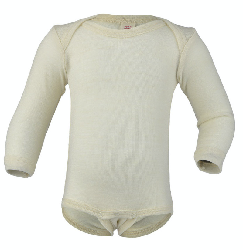 baby body long sleeved natural
