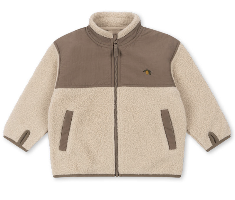 flynn fleece jacket oxford tan