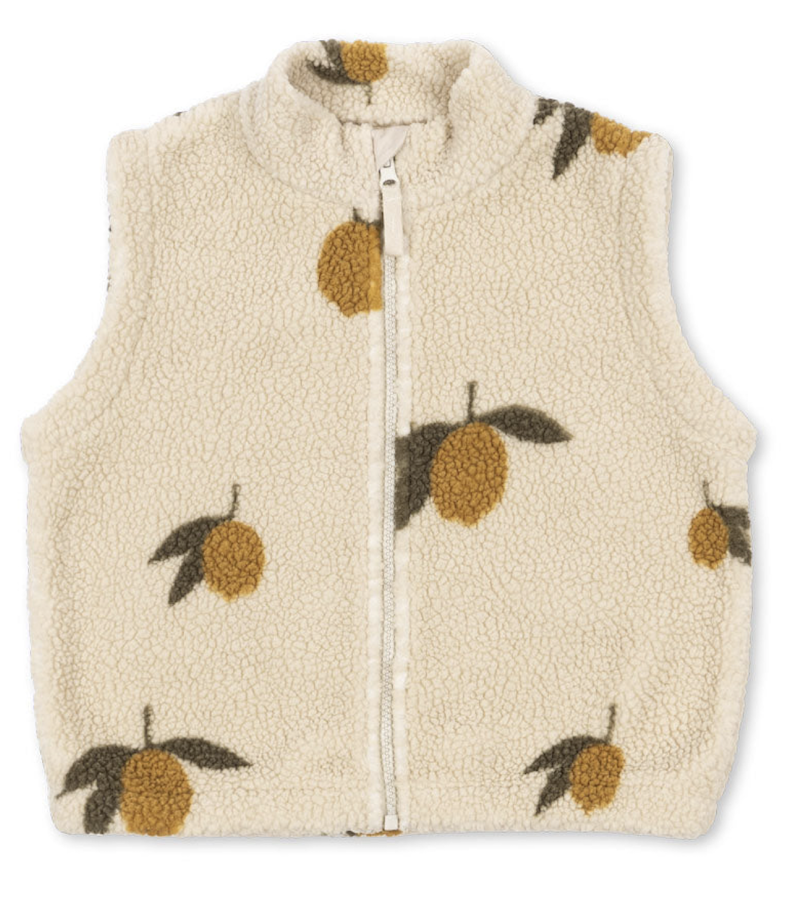 jody teddy vest grand citron