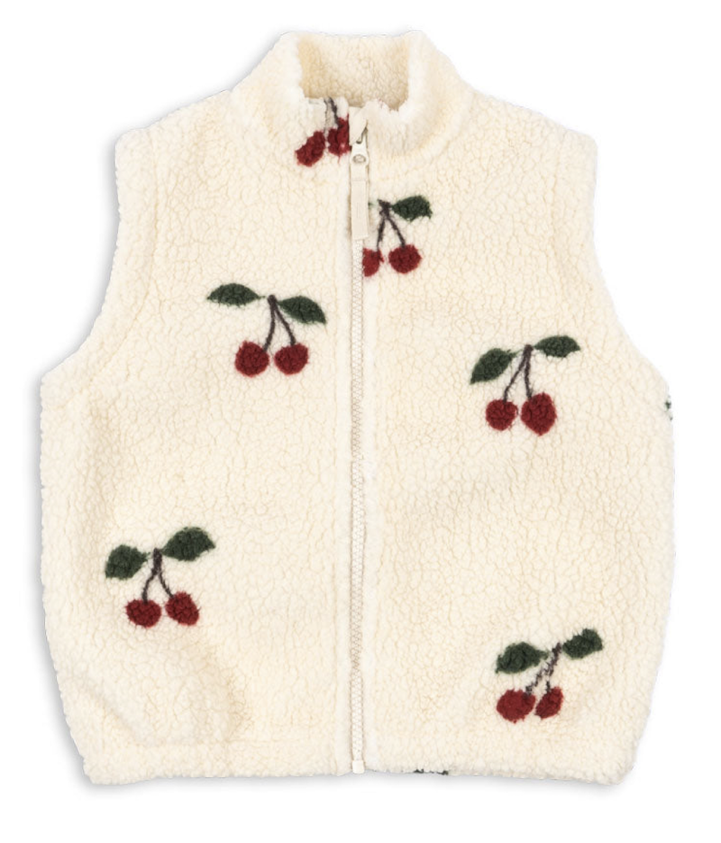 jody teddy vest ma grande cerise